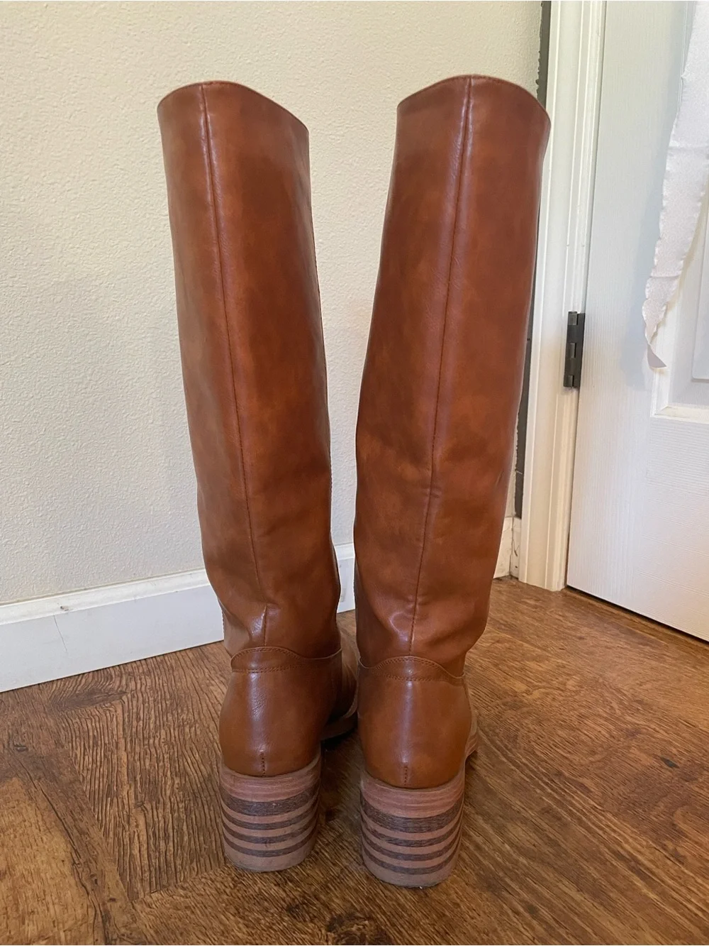Amazon Women's Tall Cognac Knee Boots